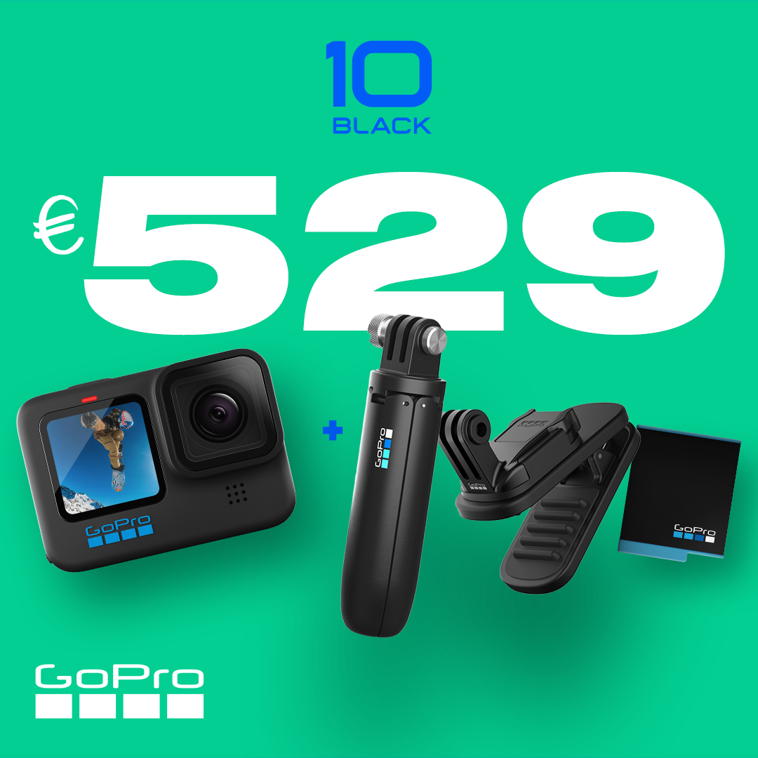 GoPro HERO10 Black erikomplekt on müügil 70€ soodsamalt - Photopoint