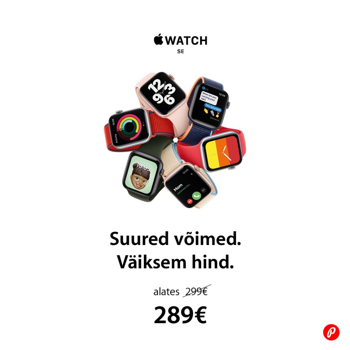 Apple Watch SE nutikell on müügil soodushinnaga - Photopoint