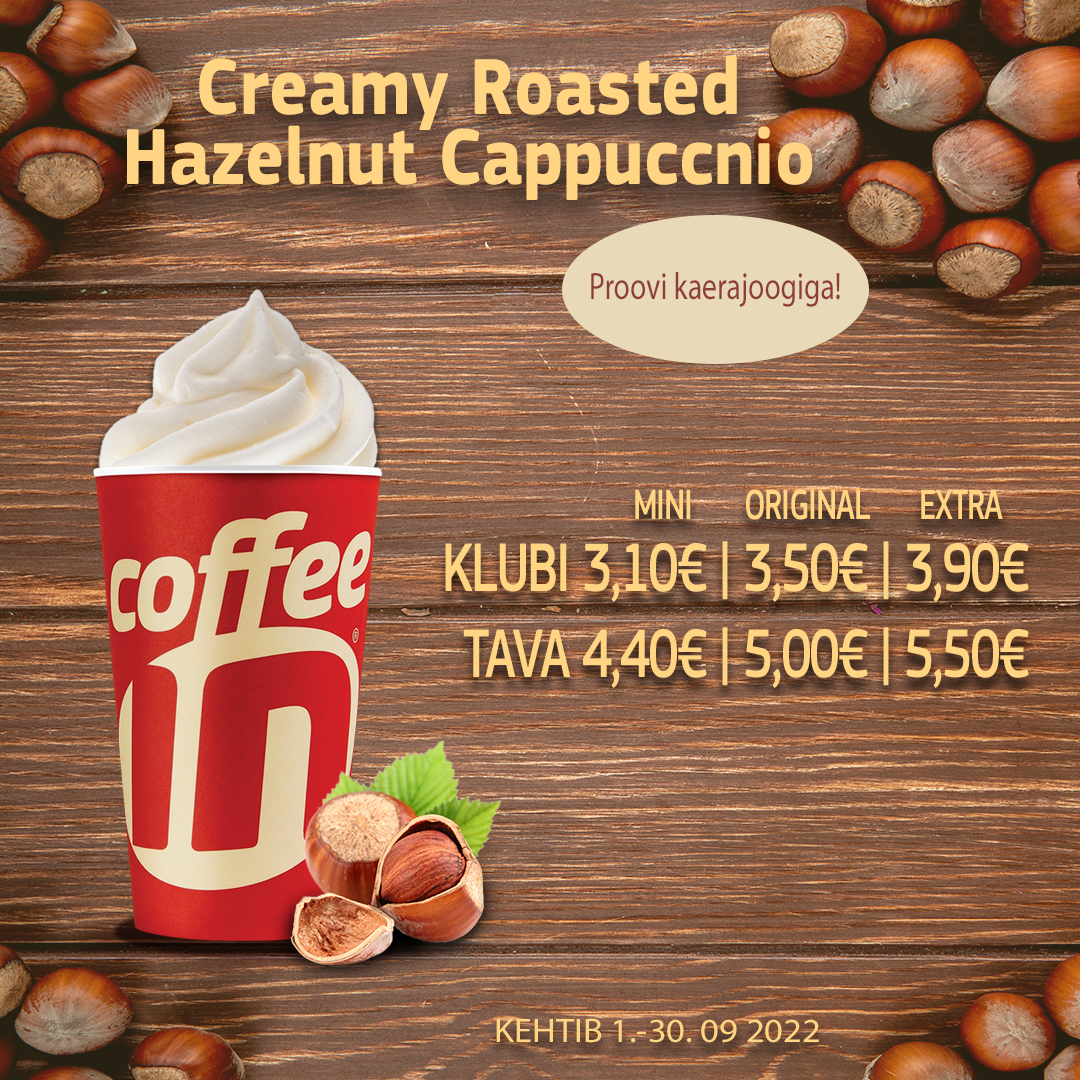 Creamy Roasted Hazelnut Cappuccino - Coffee In & Yo!