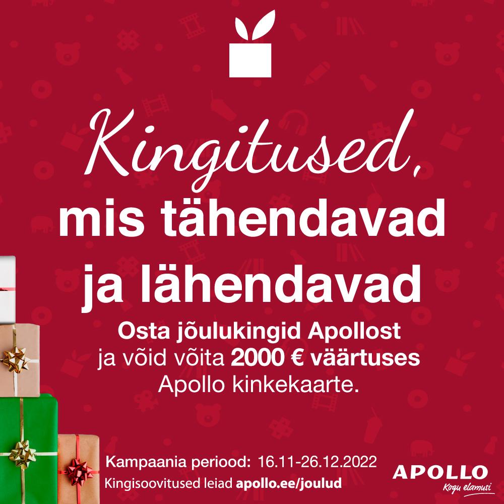 Kõik jõulukingitused Apollost! - Apollo