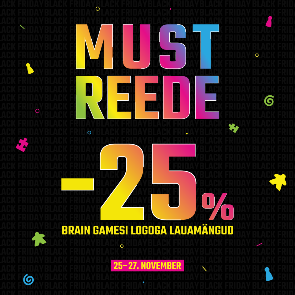 MUST REEDE! Brain Gamesi logoga lauamängud -25% - Brain Games