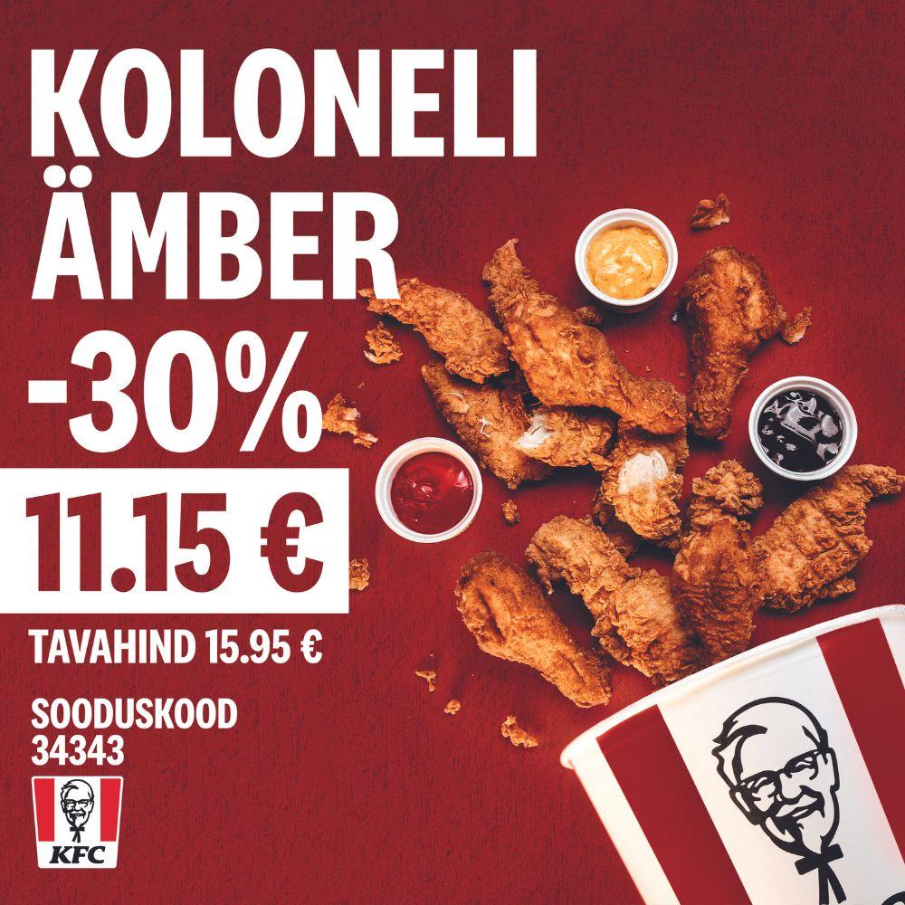 Imede ööl Koloneli ämber -30% ! - KFC