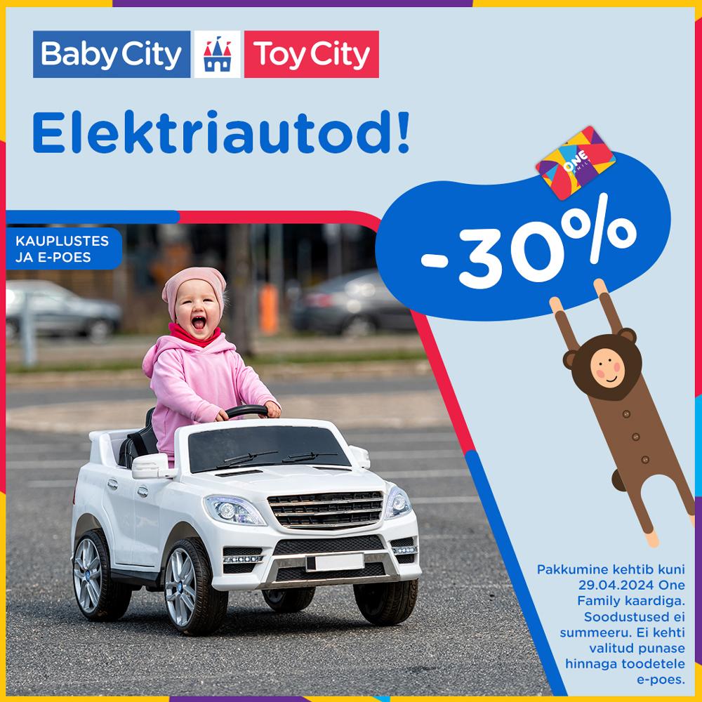 Elektriautod -30%! - Babycity
