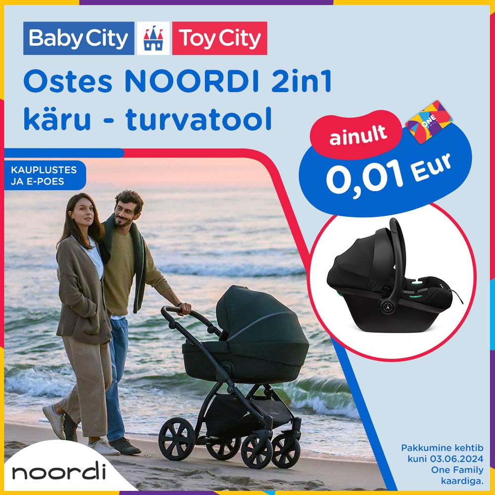 Ostes NOORDI 2in1 käru - turvatool ainult 0.01 EUR! - Babycity