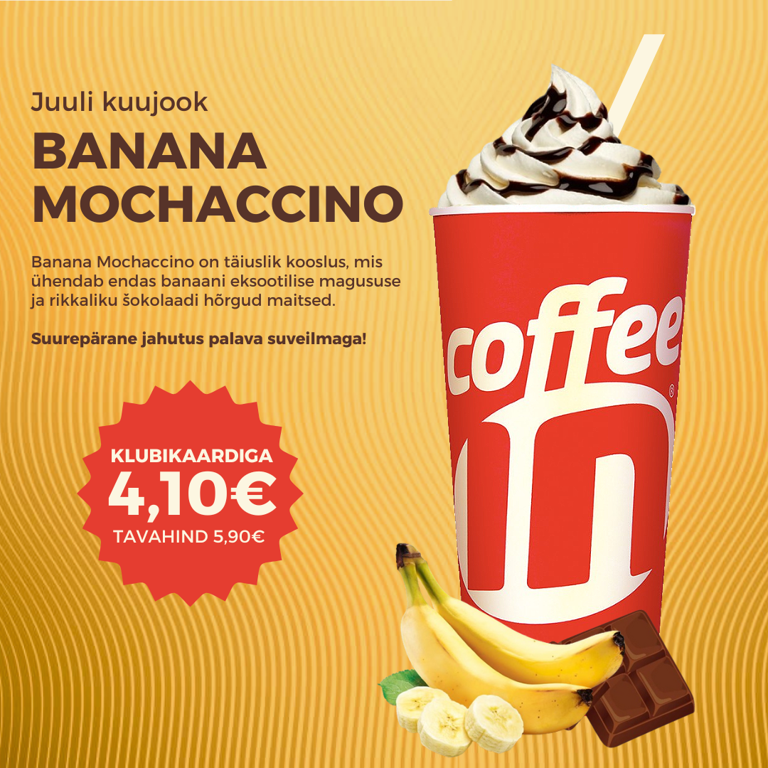 Juuli kuujook - Banana Mochaccino - Coffee In & Yo!