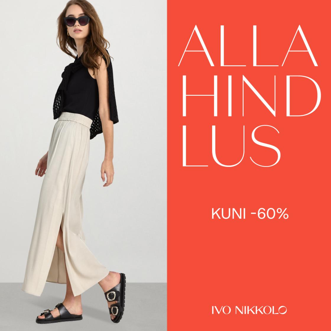 Hooaja allhindlus kuni -60% - Ivo Nikkolo