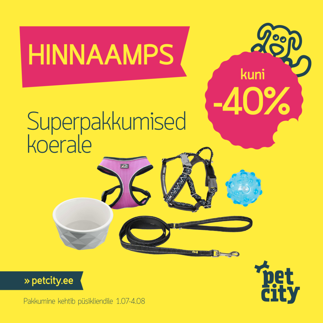 Hinnaamps PetCity kauplustes kuni -40% - PetCity