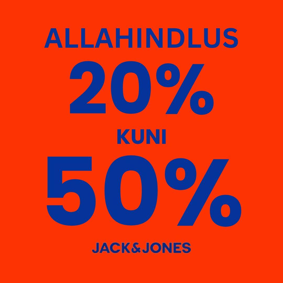 Allahindlus 20% kuni 50% - Jack & Jones