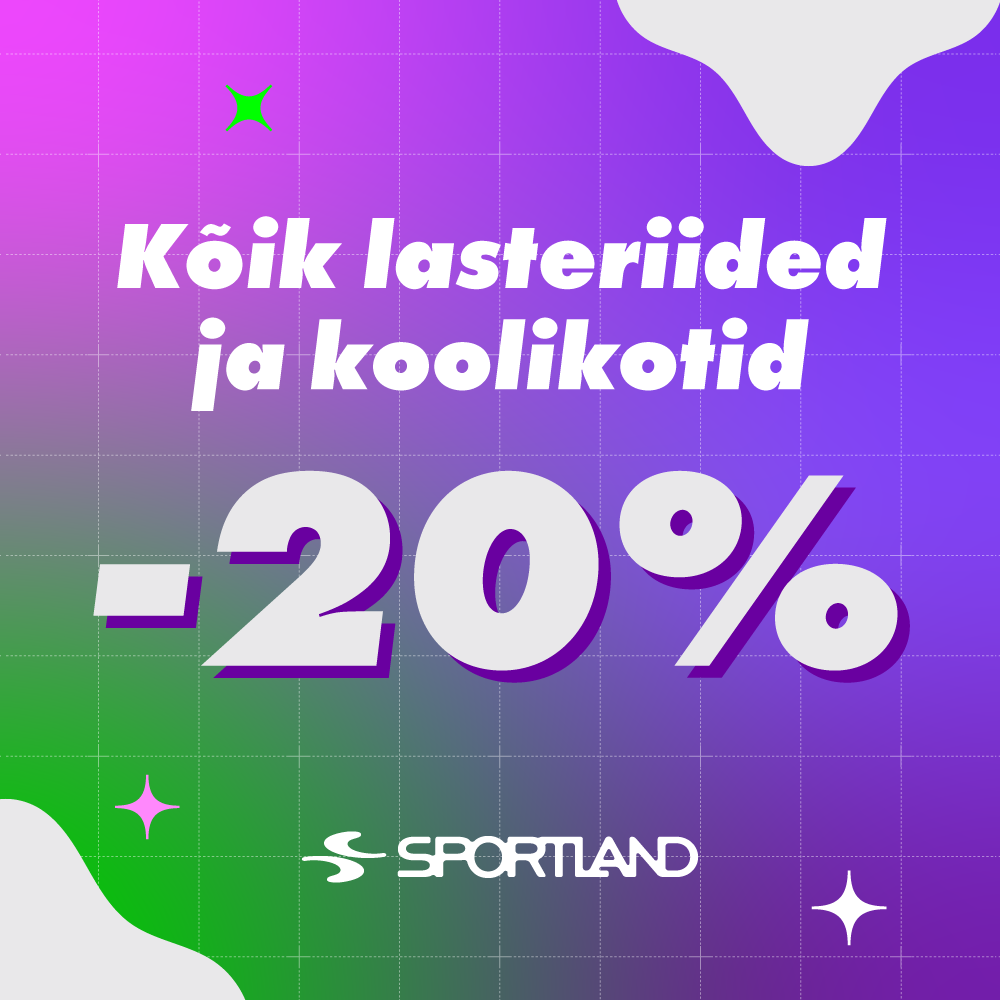 Kuni 8.09.24 kõik lastetooted ja koolikotid -20%. - Sportland