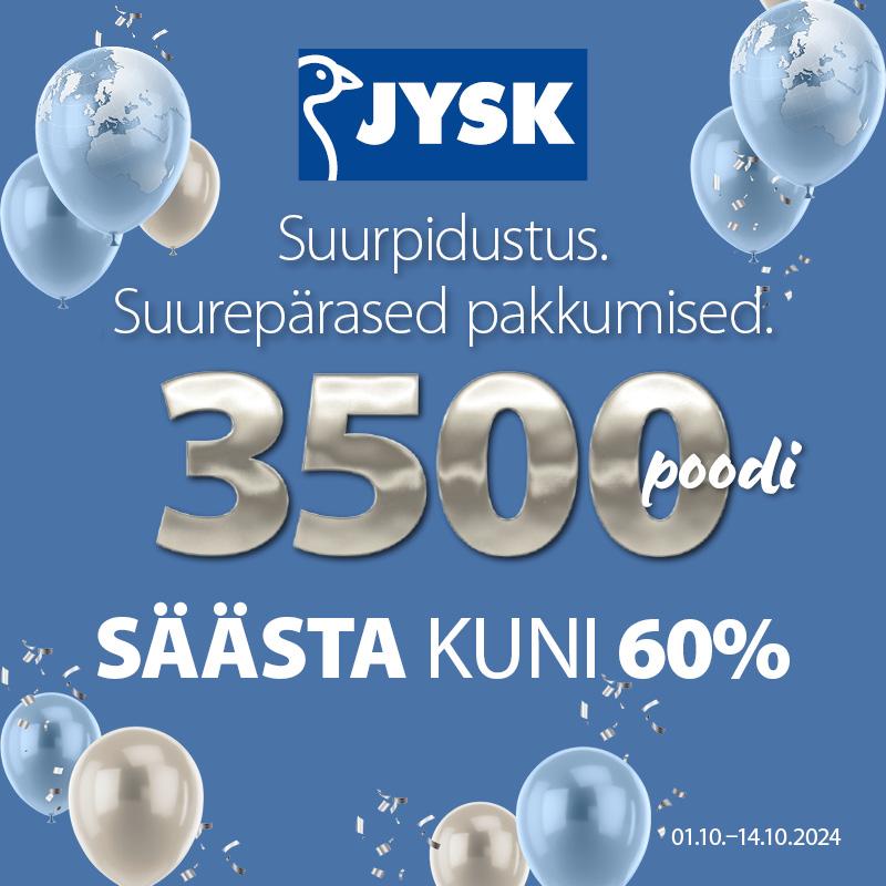 Suurpidustus. Suurepärased pakkumised. - Jysk