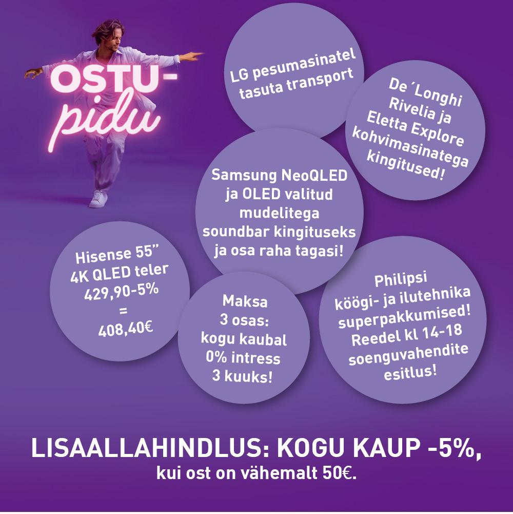 Ostupidu ONOFF-is; 0% intress 3 kuuks ja lisaallahindlus kogu kaubal 5% - ONOFF