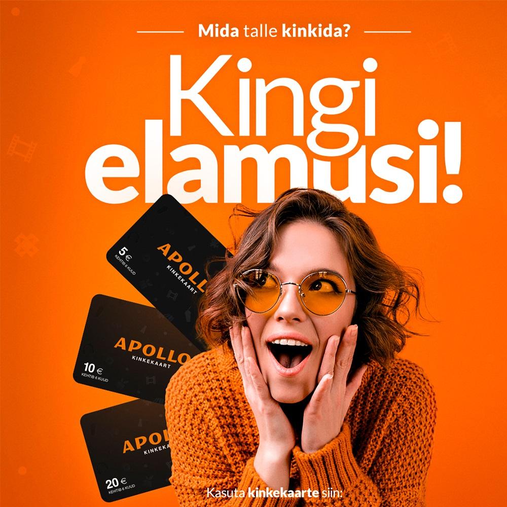 Kingi elamusi, kingi Apollo kinkekaart! - Apollo