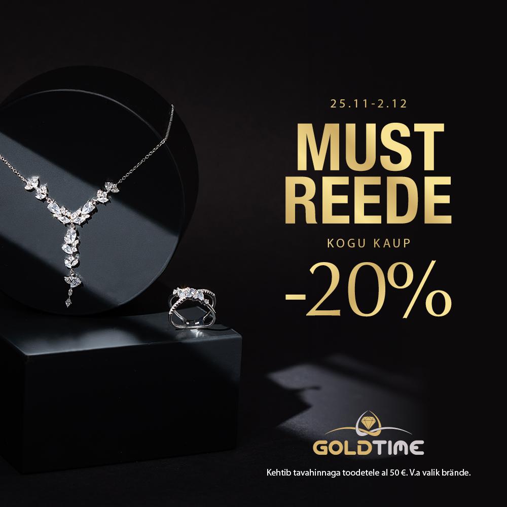 Must reede! Kogu kaup -20% - Goldtime