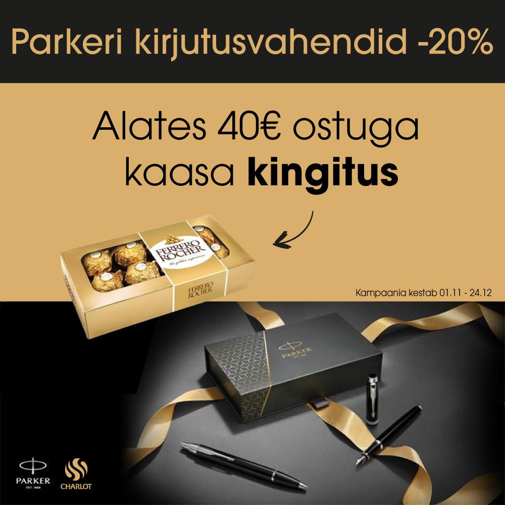 Parkeri kirjutusvahendid -20% - Charlot