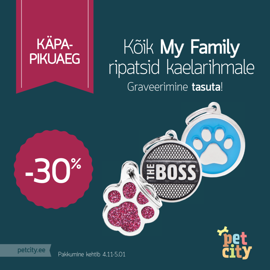 My Family kaelarihma ripatsid -30% - PetCity