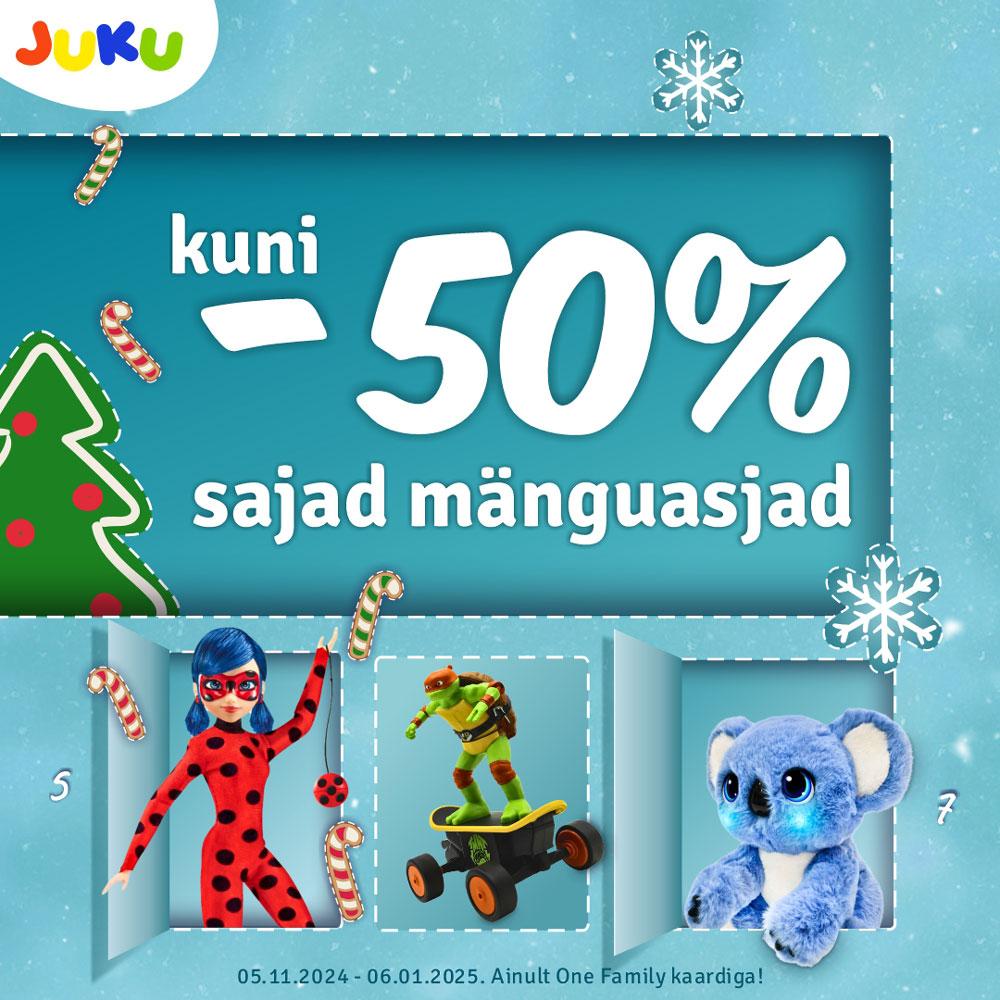 Sajad mänguasjad lausa kuni -50%! - Juku Mänguasjakeskus