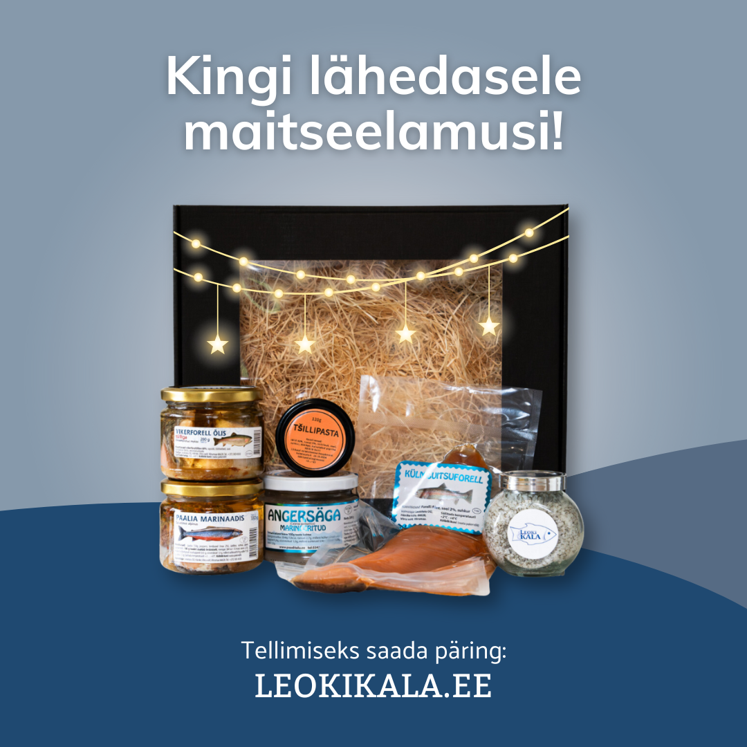 Kingi lähedastele naturaalseid maitseelamusi. Leoki Kala kinkekomplektid alates 28€. Vaata lähemalt! - Leoki kalapood