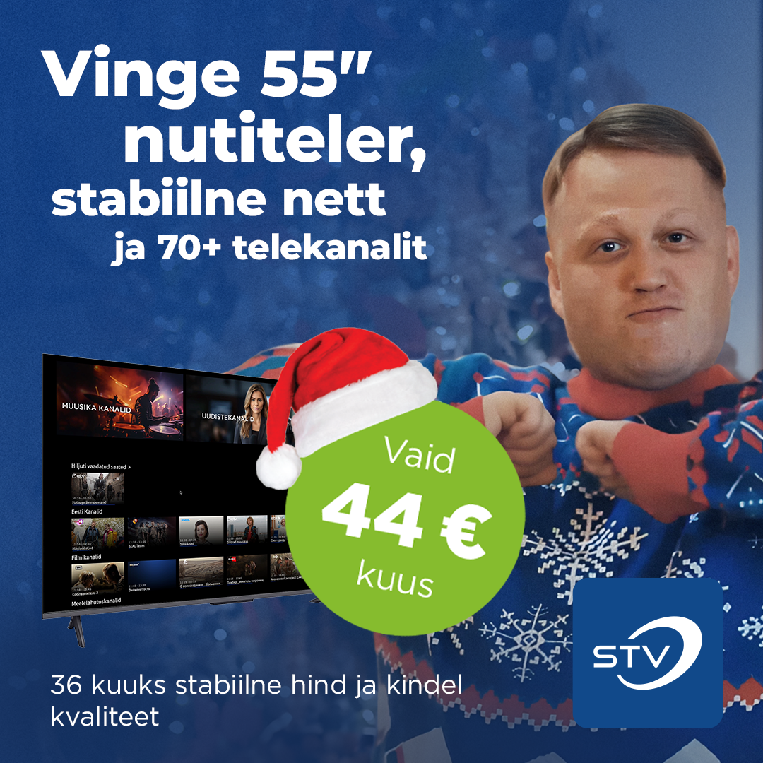 Vinge nutiteler, stabiilne nett ja 70+ telekanalit vaid 44€ kuus - STV