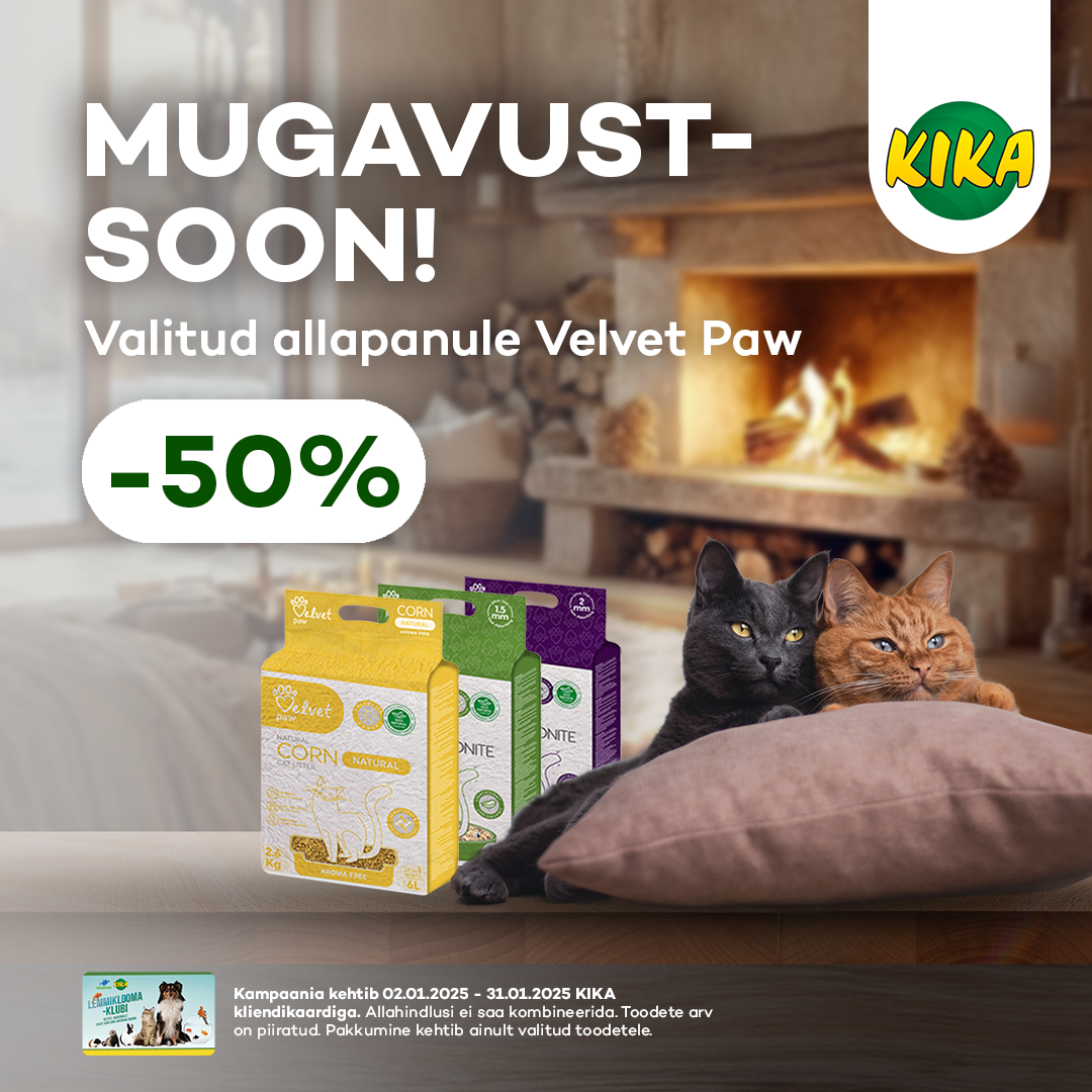 Valitud Velvet Paw allapanu - 50% - KIKA