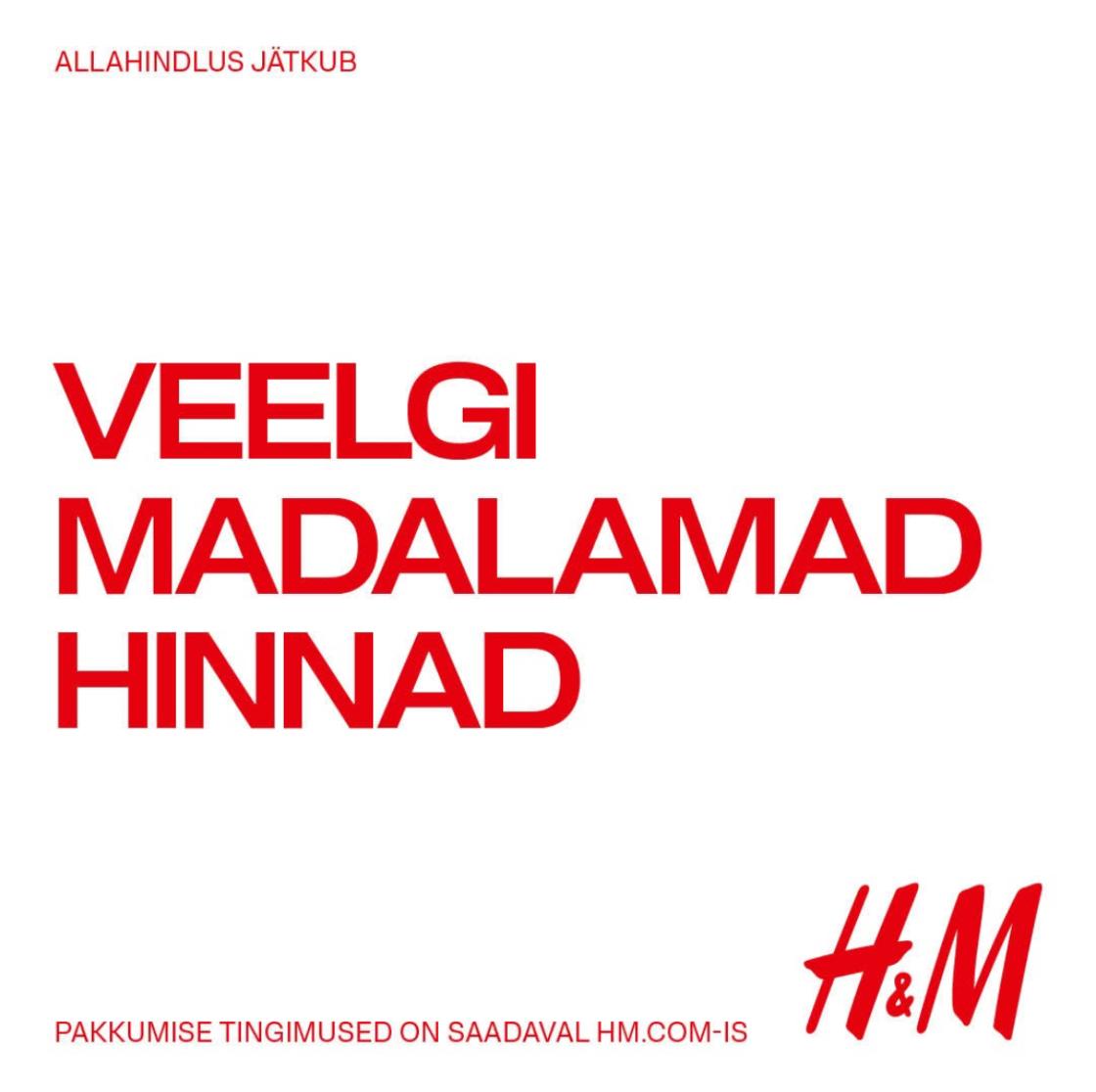 Hooaja allahindlus kuni -70% - H&M