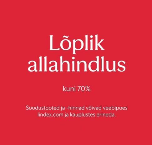 Hooaja lõplik allahindlus kuni -70% - Lindex