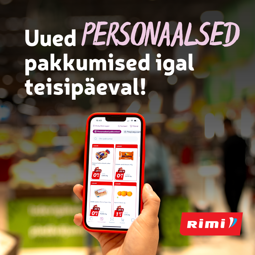 Sinu personaalsed pakkumised Rimist - Rimi Hyper