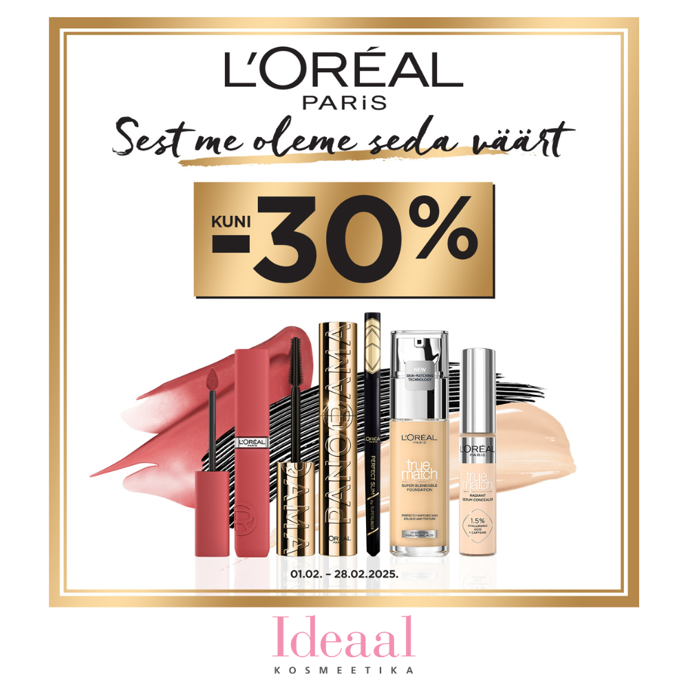 L´Oreal Paris brändikuu - Ideaal Kosmeetika