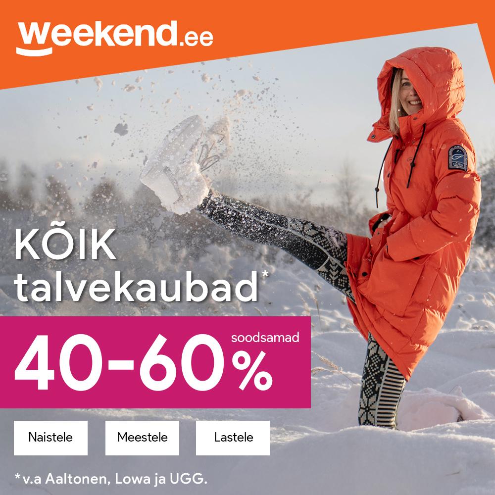 KÕIK* TALVEKAUBAD 40-60% soodsamad - Weekend Jalatsipood