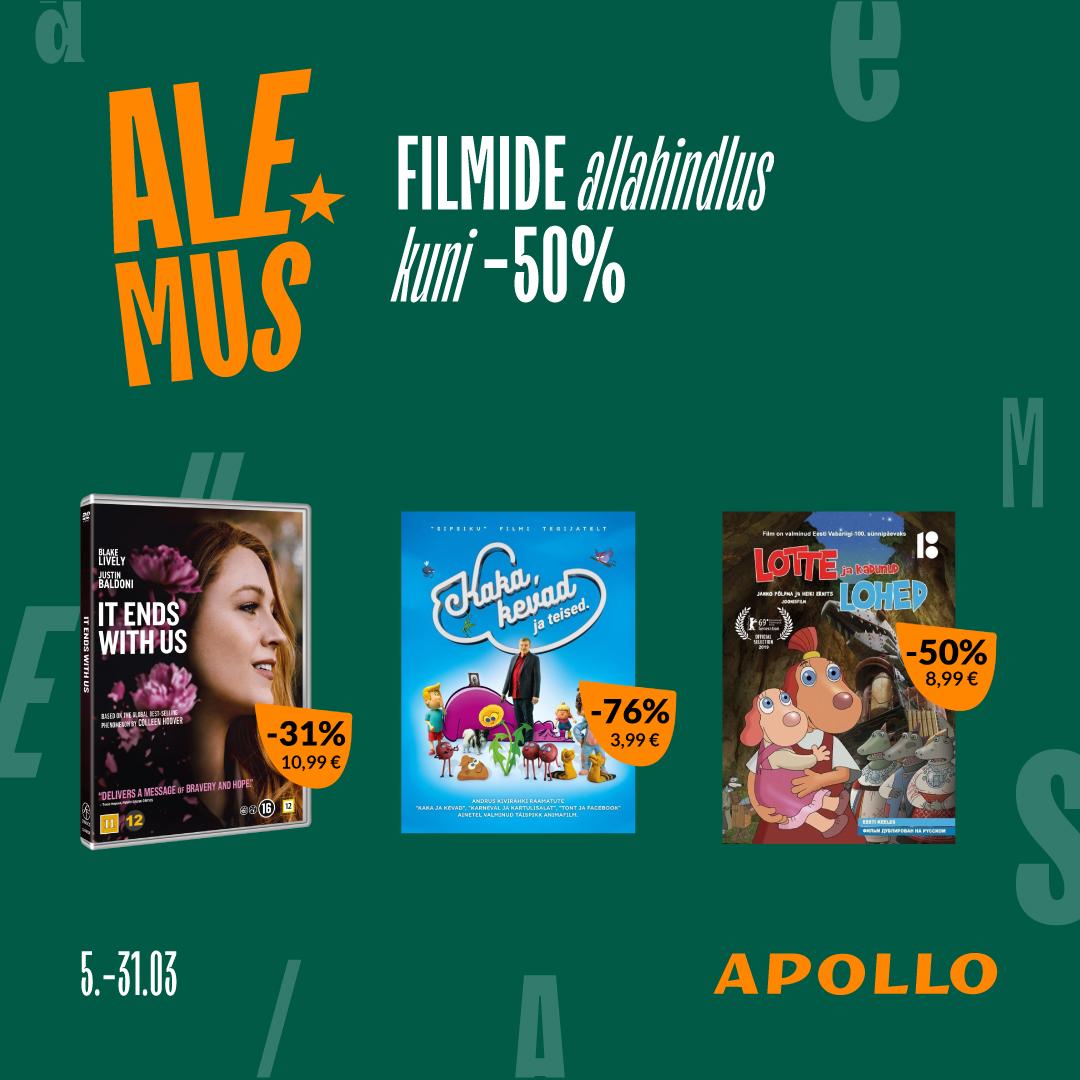 ALEMUS: raamatud ja elamustooted kuni -80% - Apollo