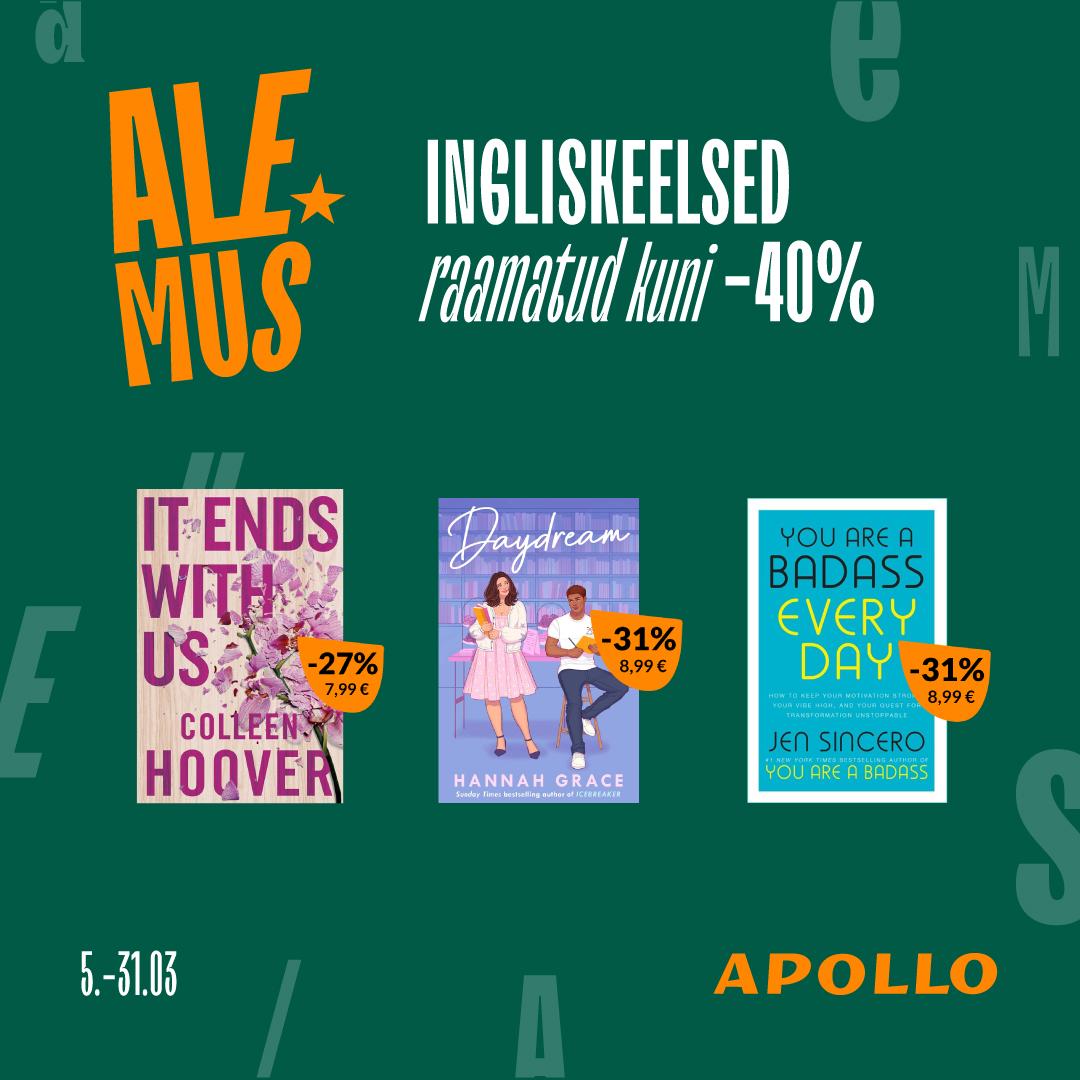 ALEMUS: raamatud ja elamustooted kuni -80% - Apollo