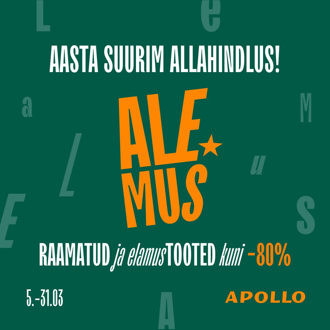 ALEMUS: raamatud ja elamustooted kuni -80% - Apollo