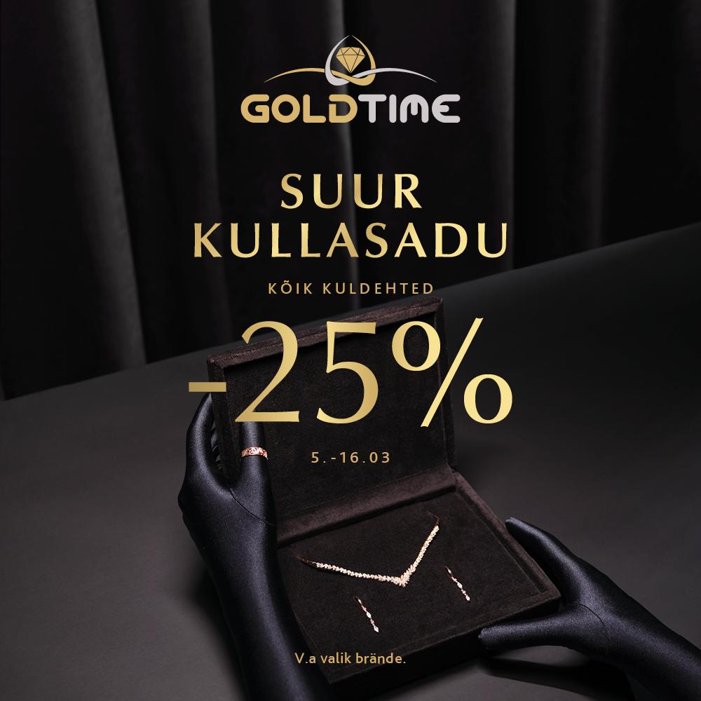 Suur Kullasadu! Kõik kuldehted -25% - Goldtime