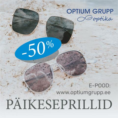 Päikseline pakkumine Optium Grupp Optikas!