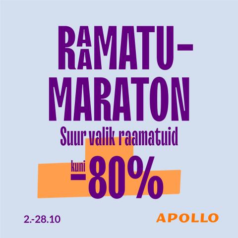 Raamatumaraton! Hinnad kuni -80%!