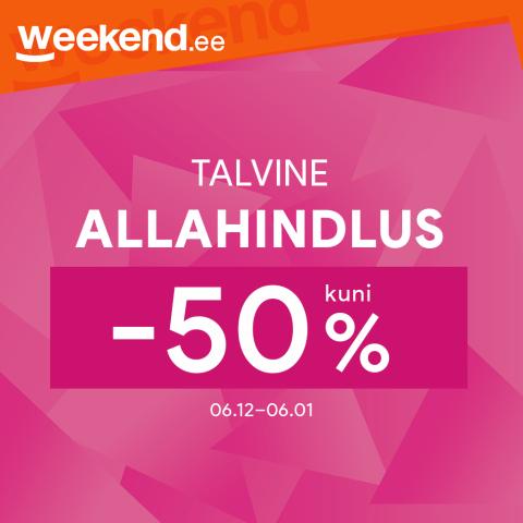 Talvine ALLAHINDLUS kuni -50%