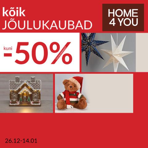 Kõik jõulukaubad kuni -50%