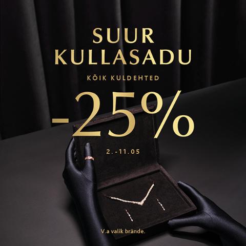 Suur Kullasadu! Kõik kuldehted -25%