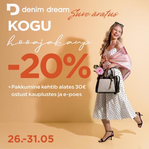 Ostes vähemalt 30€ eest, saad ostult -20%